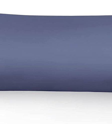 Body Pillow Cover, 100% Cotton, 800 Thread Count Pillowcase, Soft Breathable Long Pillow Case for Adults Pregnant Women, Envelope Closure (Steel Blue,21"X 54")
