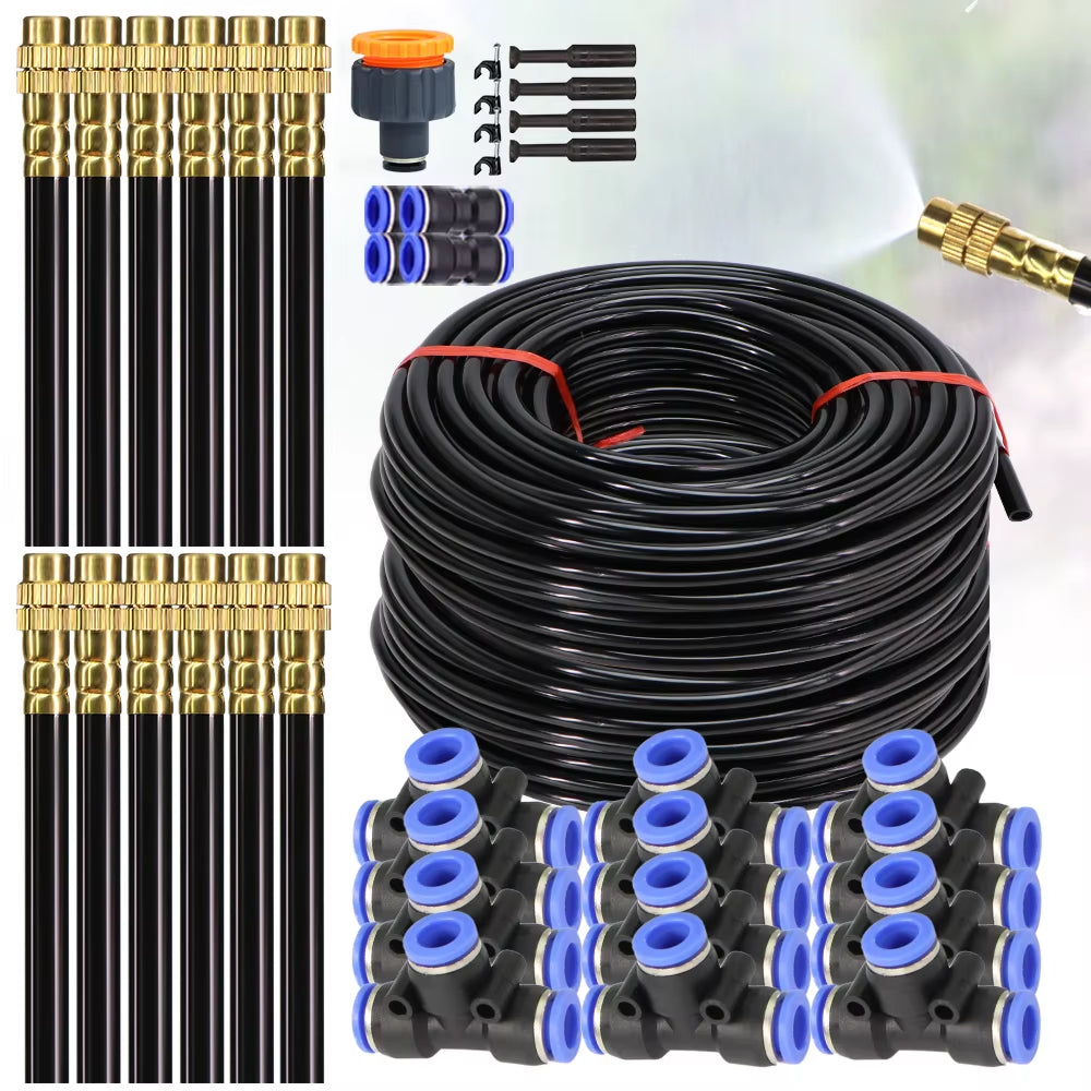 DIY 30M-5M Universal Sprayer Kit – Patio Misting & Cooling System for Garden Irrigation