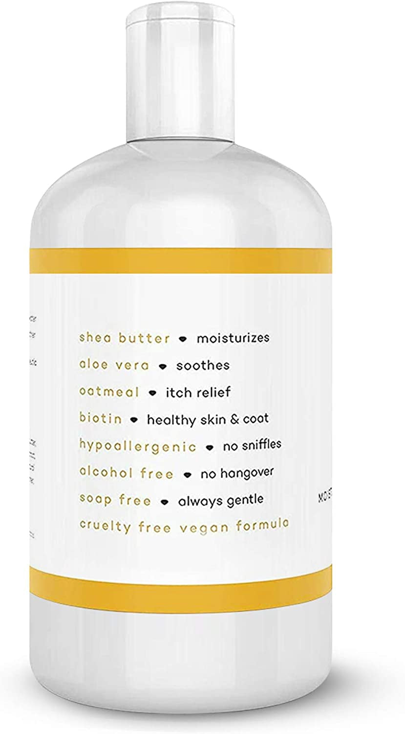 , Dog Shampoo and Conditioner in One - Hypoallergenic, Oatmeal Shampoo for Dogs with Sensitive Skin - Moisturizing Dog Wash